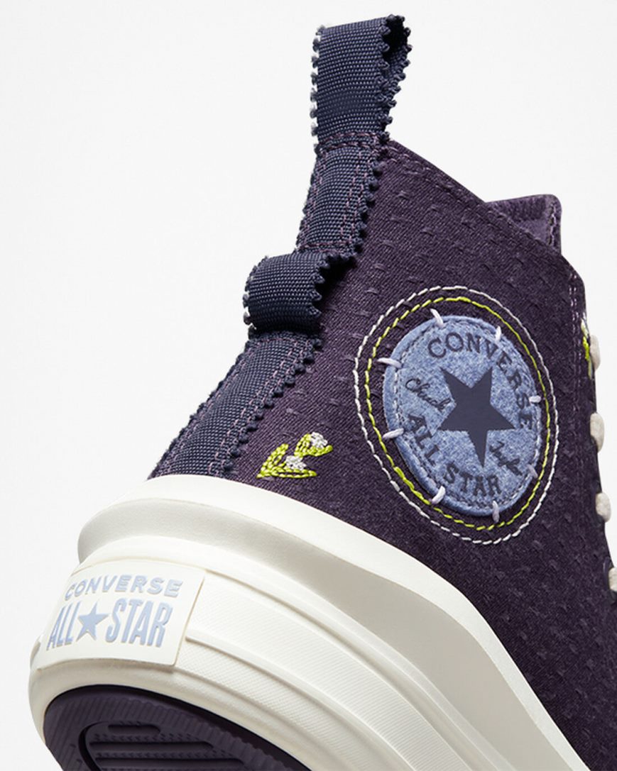 Topanky Na Platforme Converse Chuck Taylor All Star Move Autumn Embroidery Vysoke Damske Nachový | SK QYKHO5